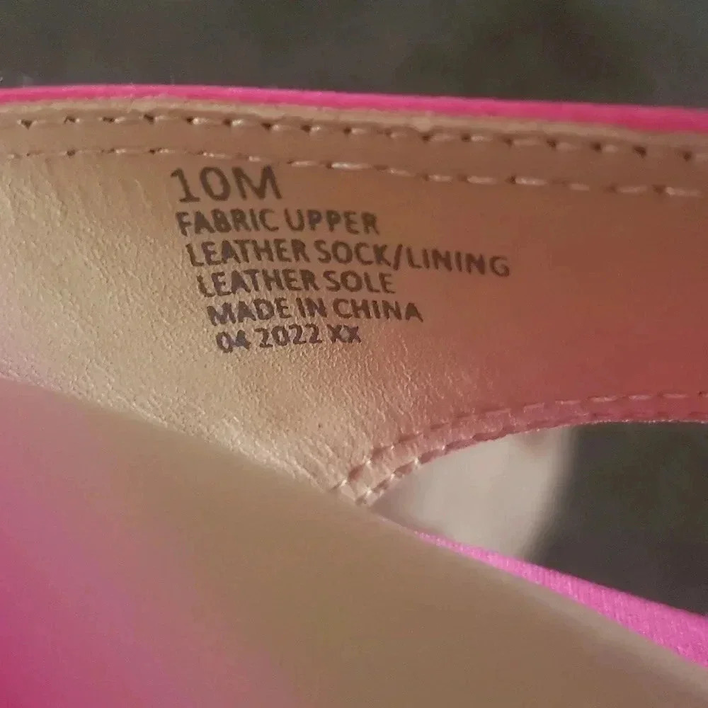 Kentucky Derby Fuchsia 10 Pink Formal Rinestone Sparkling Sandals New - Picture 5 of 5